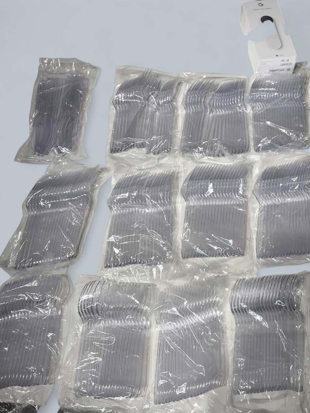 Clear Plastic Cutlery Bulk Pack Heavy Duty Forks Knives Spoons